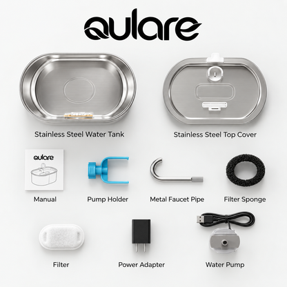 Aulare Stainless Steel Cat Water Fountain